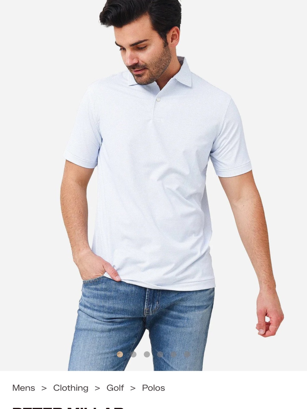 Peter Millar Crown Crafted Men's Quintet Performance Jersey Polo